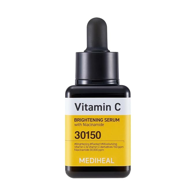 MEDIHEAL Vitamin C Brightening Serum (1.35 fl oz, 1 Pack) - Tone-Texture-Glow Care, Manage Skin with Vitamin C, Niacinamide, Hyaluronic Acid
