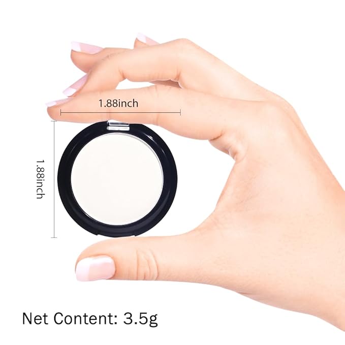 Monochrome Matte Eye Shadow Palette,Pearl White Neutral Nude Matte Pressed Powder Single Eyeshadow,Natural Long Lasting Naturing-Looking Eyeshadow,Talc,Paraben Vegan & Cruelty Free