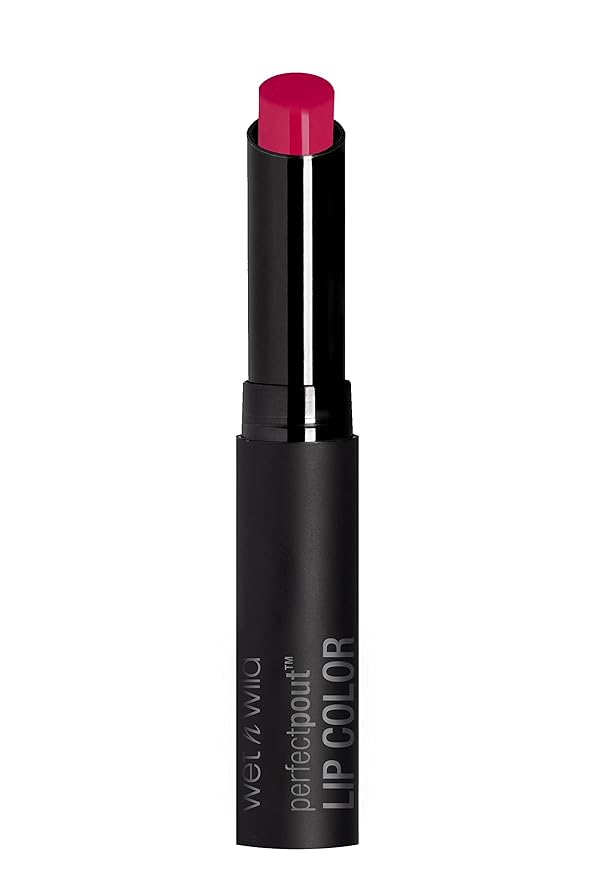 Wet n Wild Perfect Pout Lipstick, Hot Pink | Vegan | Gluten-Free | Cruelty-Free | Lip Color