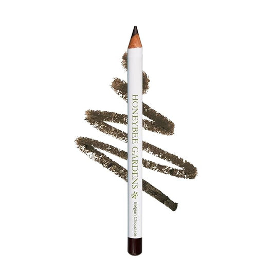 Honeybee Gardens Effortless Eyeliner Pencil in Belgian Chocolate, Rich Pigmentation, Smooth, Long-Wearing, Vegan, Gluten-Free