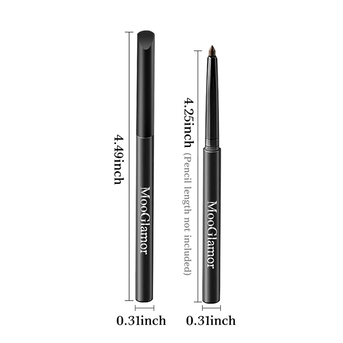 12 Pcs Brown Eyeliner Pencil Gel Eyeliner Pen with Retractable and Waterproof Eye Liner for Bold and Defined Eye Liner (Brown)