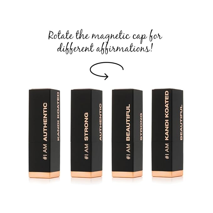 Kandi Koated Pretty Powerful Lipstick [Authentic] Matte Lip Color by Kandi Burruss | Special Edition Packaging | Creamy Texture, Rich Color, Paraben-Free, Cruelty-Free Formula | Beauty & Makeup