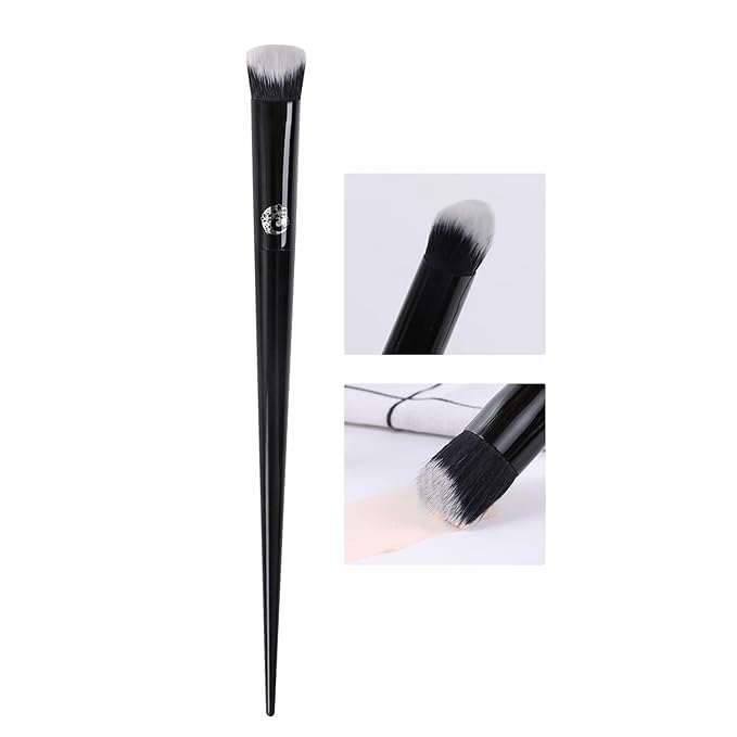 ENERGY Concealer Brush– Angled Synthetic Bristles for Seamless Under Eye Coverage, Spot Blemish Corrector, Nose Contours,Precision Makeup Brush for Liquid Cream Concealer Application