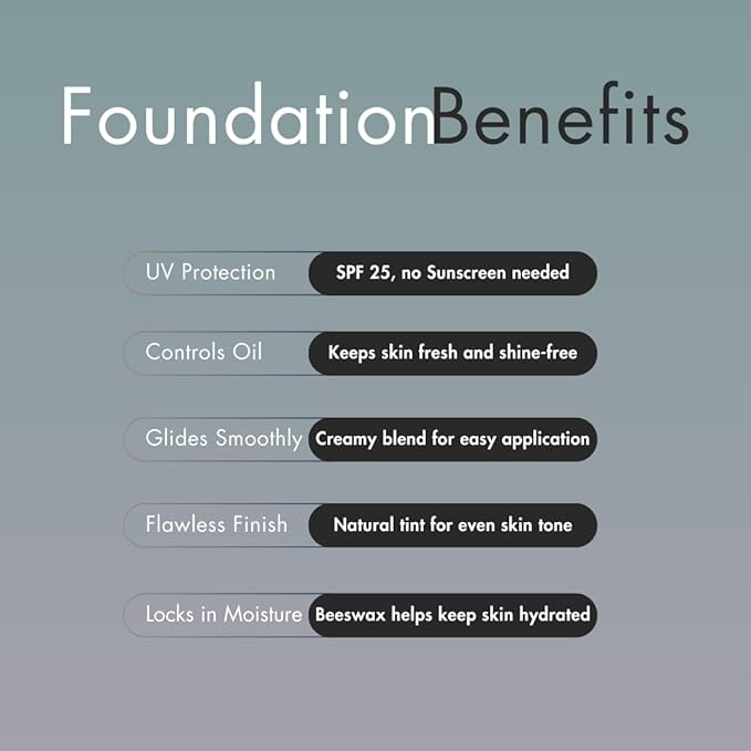 Invisible Foundation for Men – Medium-Coverage, Lightweight & Hydrating | Natural Look Makeup | Oil Control & Sweat-Resistant | 4 Shades | Deep Espresso