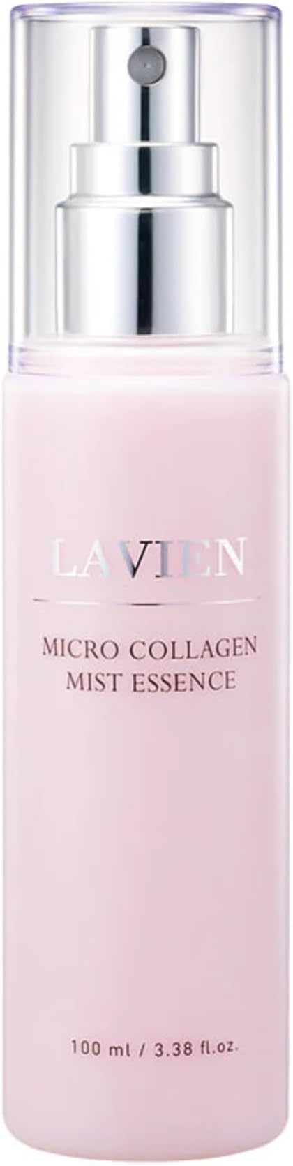 Lavien Micro Collagen Mist Essence - Hydrating Facial Spray, Redness and Smooth Skin - Suitable All Skin Types - 3.38 Fl Oz Bottle