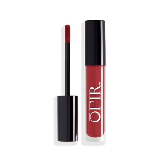 OFIR Velvet Bond Liquid Matte Lipstick | Matte Liquid Lipstick for Bold, Full Coverage Color | Hydrating Pigments Offer All-Day Comfort | Vegan Formula | Brick - Dark Red Shade | 0.12 fl oz