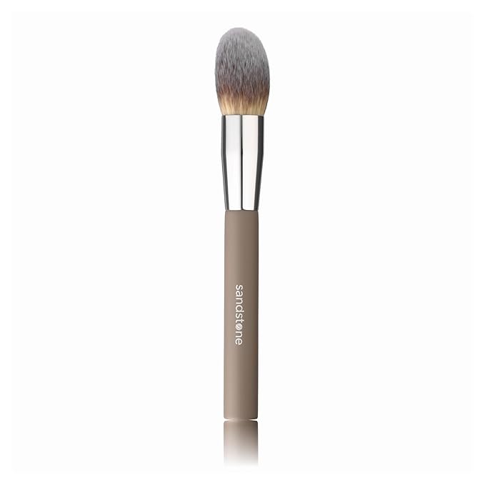 Sandstone Scandinavia oft Collection Makeup Brush - Professional Premium Powder brush for applying and blending loose and compact powder. Ultra soft bristles. Vegan brush for all skin types