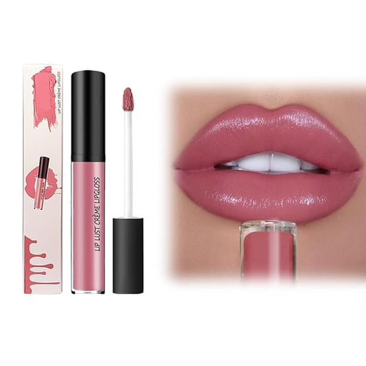 12 Color Cream Lip Gloss, 2025 New Cream Texture Lipstick Non-Stick Lip Gloss, Long Lasting Lipstick Hydrating Lip Tint Natural Non-Fading Liquid Lip Stick for Women (#05, One Size)
