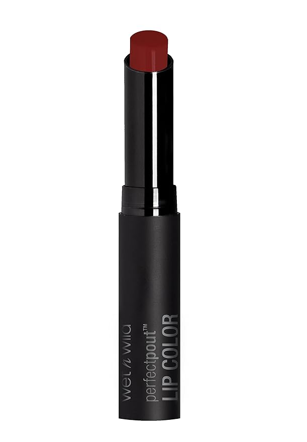Wet n Wild Perfect Pout Lipstick, Red Club Brat, Vegan | Gluten-Free | Cruelty-Free | Lip Color, Lip Color