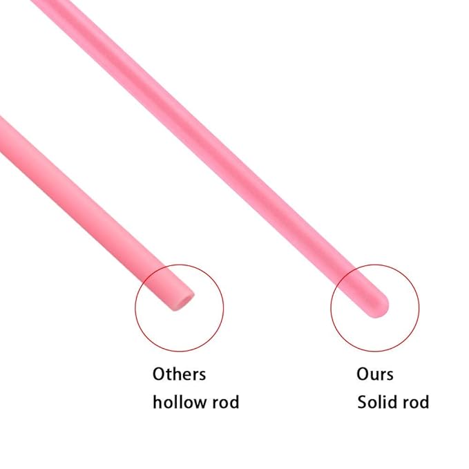 100PCS Lip Gloss Applicators, Disposable Lip Brushes Lip Gloss Applicators Lipstick Gloss Wands Applicator Perfect Makeup Tool Kits (Baby Pink)