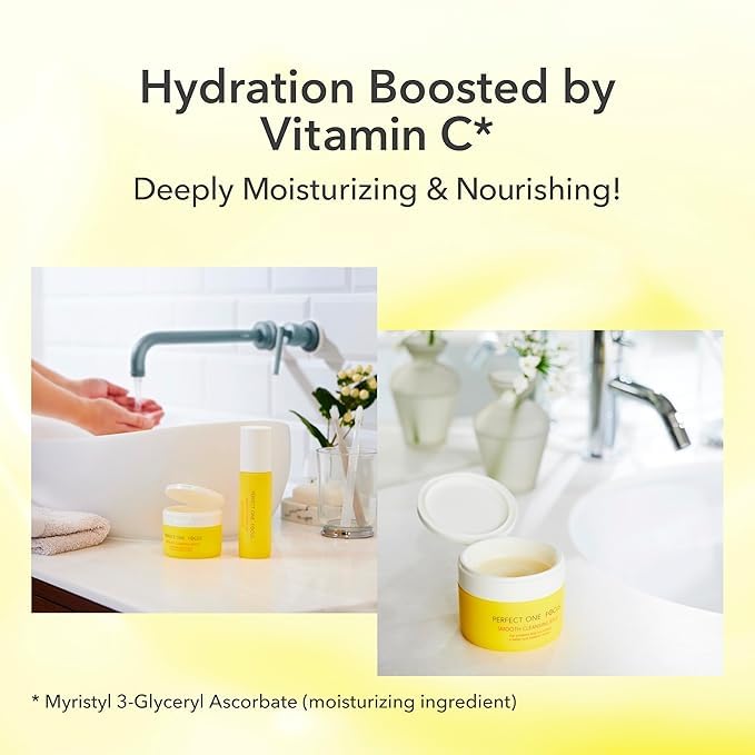 Perfect One Focus Smooth Cleansing Balm - Makeup Remover with Premium Moisturizing Ingredients from Around the World, 2.64oz (75g)