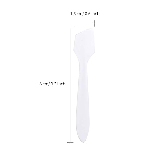 200 Pack Small Cosmetic Spatulas 3.2 Inch Mini Makeup Spatula Disposable Plastic Facial Skincare Face Mask Spatula (Translucent)