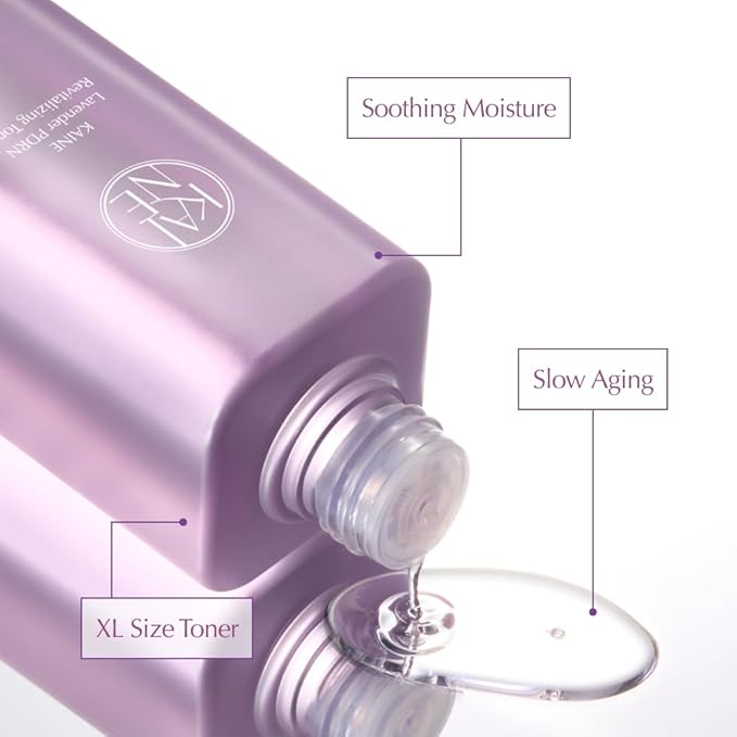 KAINE Lavender PDRN Revitalizing Toner | Hydrating, Soothing, and Supporting Skin Barrier for Dull, Dry, and Irritated Skin | Korean Skincare (300ml / 10.14 fl. oz.)