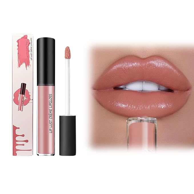 12 Color Cream Lip Gloss, 2025 New Cream Texture Lipstick Non-Stick Lip Gloss, Long Lasting Lipstick Hydrating Lip Tint Natural Non-Fading Liquid Lip Stick for Women (#02, One Size)