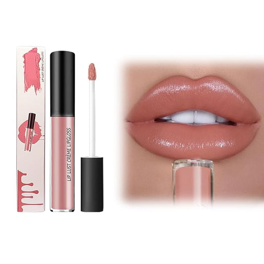 12 Color Cream Lip Gloss, 2025 New Cream Texture Lipstick Non-Stick Lip Gloss, Long Lasting Lipstick Hydrating Lip Tint Natural Non-Fading Liquid Lip Stick for Women (#02, One Size)