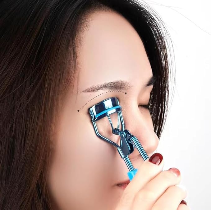 Blue Eyelash Curlers for Women Eyelash Curler with 4 Replacement Refill Pads Lash Curler Premium Quality Eye Lash Curler Makeup Eyelashes Tool to Curl and Lifted Lashes Eye