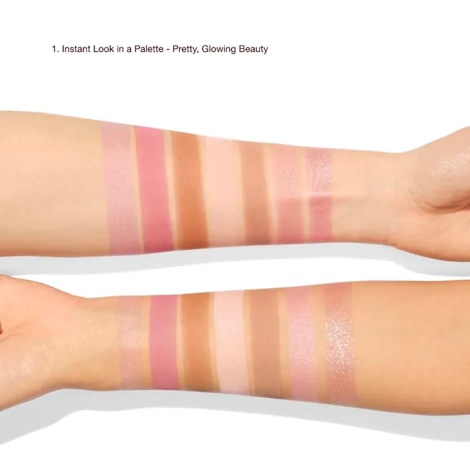 Charlotte Tilbury Instant Look in a Palette - Powder Face Makeup for Eyes & Cheeks - Powder Bronzer, Highlighter & Blush for the Perfect Summer-Fresh Glow - Pretty, Glowing Beauty