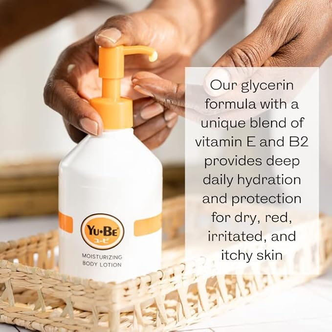 Yu-Be Hand & Body Lotion Deeply Hydrating Moisturizer Pump Bottle (Trio) for Extra-Dry Skin - Day & Night Daily Moisturizing Skin Cream | Good For Cracked Heels I Non-Greasy - 10.25 Fl. Oz. (3 pcs)