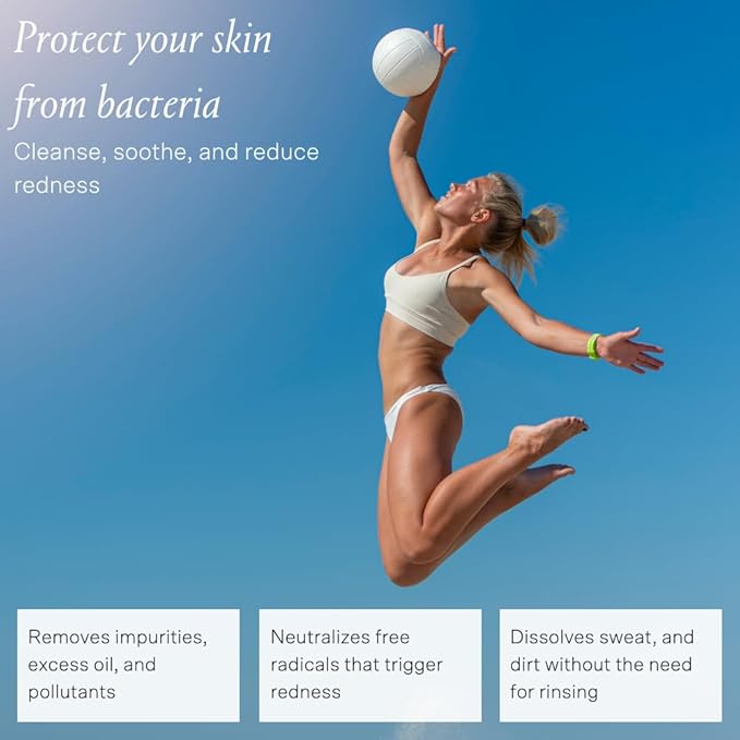 Detox & Soothe Face Mist with Hypochlorous Acid | Reduces Redness & Breakouts | pH Balance & Skin Cleansing for Active Lifestyles | TSA Approved, 2.7 oz | Clean Ingredients