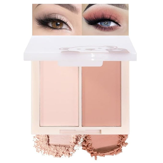 AMY'S DIARY Matte Eyeshadow, Nude Pink Eyeshadow, Ultra-fine Lightweight Powder, Multiuse Blendable Eye shadow and Blush Makeup, Daily Matte Warm Tone Eyes Makeup, Half Pink (03#)