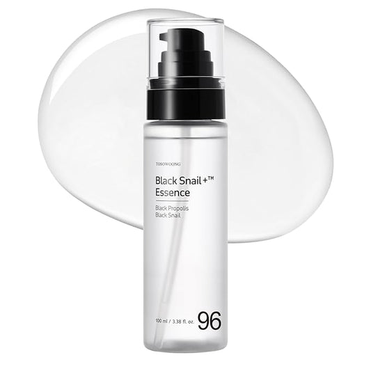 TOSOWOONG Black Snail Plus Essence With 960,890ppm Black Snail Secretion Filtrate, Hydrating Serum, Repairing, Anti Aging, Dull Skin, Fine Lines, Sensitive Skin, Korean Skin Care, 100ml, 3.38 fl.oz.
