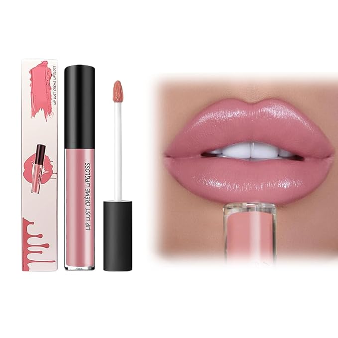 12 Color Cream Lip Gloss, 2025 New Cream Texture Lipstick Non-Stick Lip Gloss, Long Lasting Lipstick Hydrating Lip Tint Natural Non-Fading Liquid Lip Stick for Women (#03, One Size)