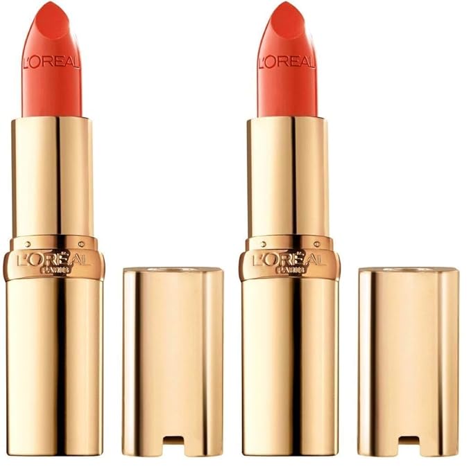 L'Oreal Paris Colour Riche Original Creamy, Hydrating Satin Lipstick with Argan Oil and Vitamin E, Volcanic, 1 Count (Pack of 2)