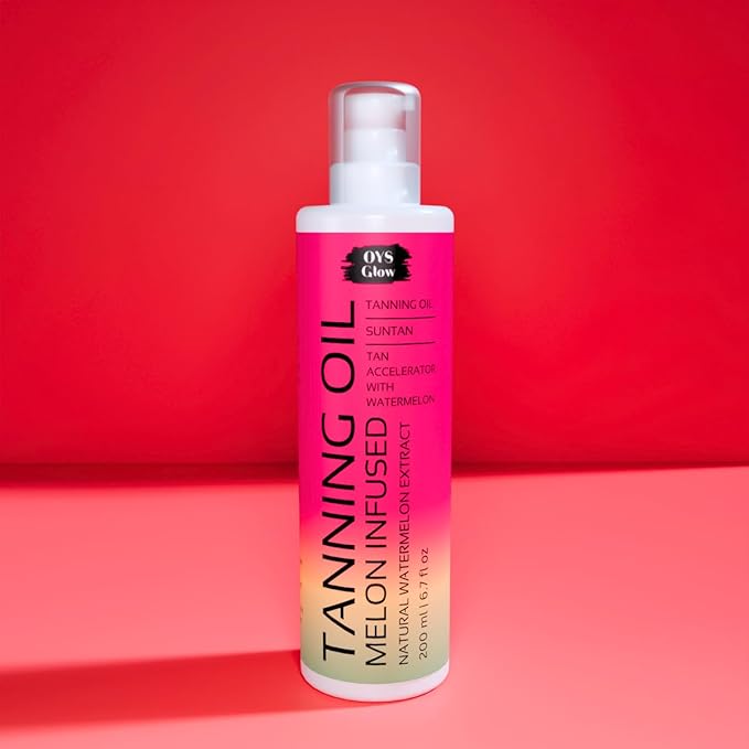 Watermelon Tanning Oil - Intensive Suntan & Body Oil, Tanning Accelerator for Indoor Tanning Beds, Deep Rich Body Tan Enhancer