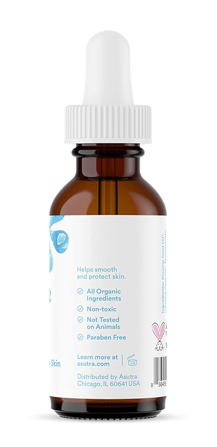 ASUTRA Restore Face Oil, 1 fl oz - Geranium & Rosehip Oil, Soften & Hydrate Dry Skin, Minimize Appearance of Fine Lines and Wrinkles