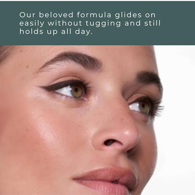 Honeybee Gardens Effortless Eye Liner Pencil in Jet Set Black, Rich Pigmentation, Smooth, Long-Wearing, Vegan, Gluten-Free