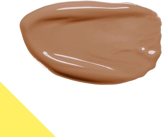 Liquid Foundation with Spatula - Long-Lasting, Dewy, Lightweight, and Buildable Full Coverage Foundation Makeup - 1oz/30ml - Toffee, a Deep Shade with Neutral Undertones