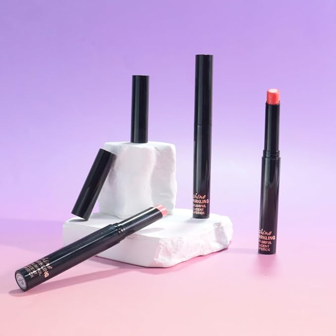 3Pcs Pink Nude Orange Metallic Lipstick for Women,Lightweight Non-Drying Shimmer Frosted Lipstick,Glitter Lip Gloss Stain Long Lasting Waterproof Smudge Proof 24 Hour Full Coverage Lip Makeup,Vegan