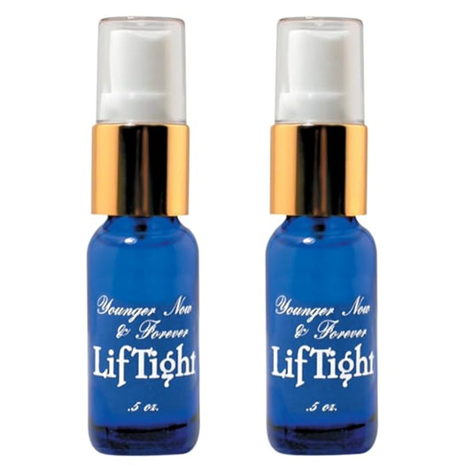 BioLogic LifTight Instant Face Lift Serum - Anti Aging Serum for Face & Instant Eye Lift – Reduces Wrinkles, Firms Sagging Skin, Smooths Crow’s Feet & Fine Lines in Minutes - 0.5 Fl Oz - Pack of 2
