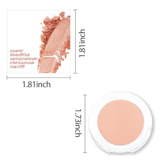 Monochrome Matte Eyeshadow Palette,Off White Nude Neutral Matte Pressed Powder Single Vegan Eyeshadow,Long-Lasting Sheer Eye Makeup Apply Makeup Easily,Smooth Formula; Talc,Vegan & Cruelty-Free
