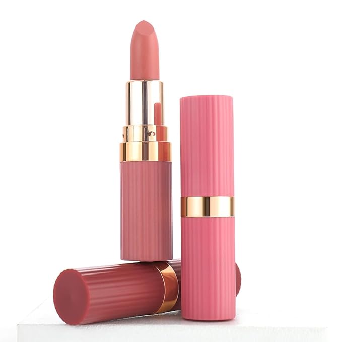 evpct Mauve Nude Pink Matte Creamy Lipstick for Women, Long Lasting Waterproof Velvet Lipstick, Lip Stick Crayon Buildable Blendable Creamy Color, Longwear Lip Makeup Cruelty-free 24 hours original 02