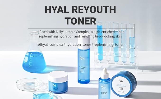Dr.Ceuracle by leegeehaam Hyal Reyouth Toner (120ml / 4.05 fl. oz.) - Quick Absorbing and Hydration Boosting Facial Serum with Hyaluronic Acid, Panthenol for All Skin Types