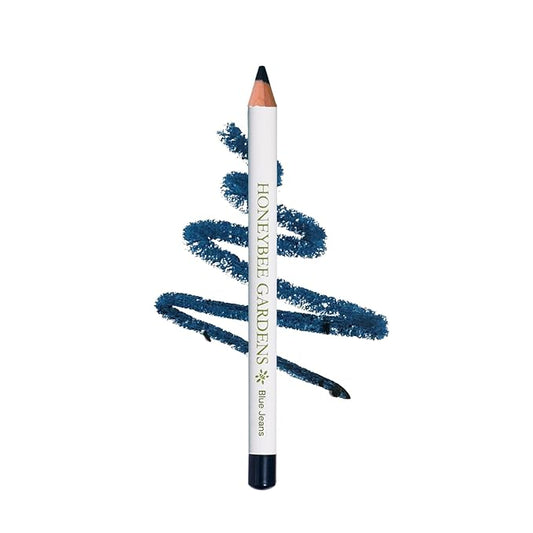 Honeybee Gardens Effortless Eye Liner Pencil in Blue Jeans, Rich Pigmentation, Smooth, Long-Wearing, Vegan, Gluten-Free