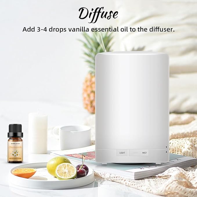 Sedbuwza 3 Pack Lavender Peppermint Chamomile Essential Oil 100% Pure and Natural Aromatherapy Gift Oils for Massage, Diffuser, Soaps, Candle