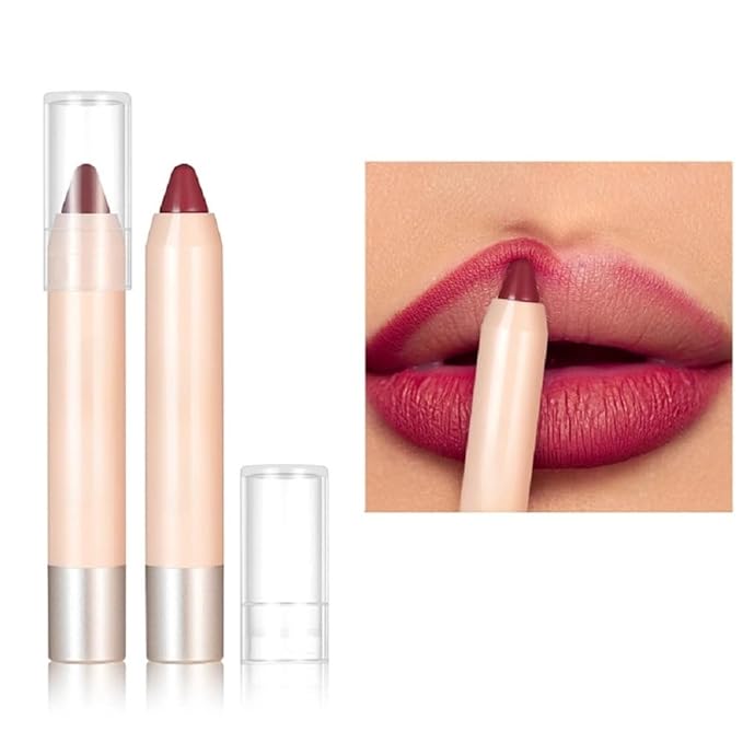 Waterproof Matte Lipstick with Lip Liner, Non-Stick Cup, Hook Pencil (7)