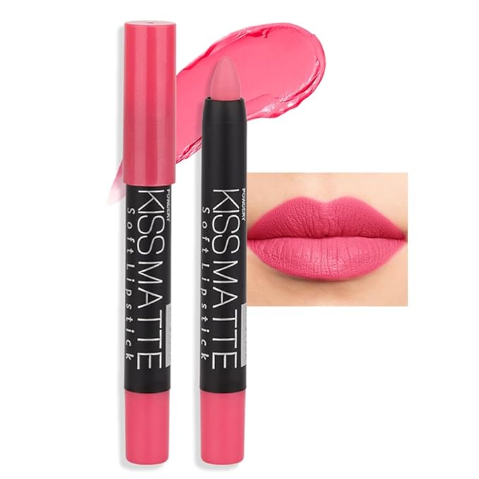 BINGBRUSH Smooth Longwear Lipstick Pack Set, Matte Color Stick Ultimate Lip Crayon for Makeup Collection - Waterproof Velvet Lipgloss Lip Stain (04#)