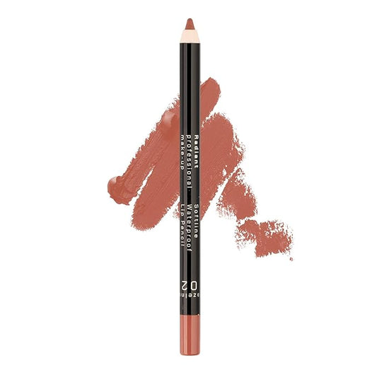 Radiant Professional Waterproof Lip Liner Pencil - Long Lasting Lip Liner for Defined Lips - Soft & Creamy Lipliner with Vitamin E - 1.20 g, (02 HAZELNUT)
