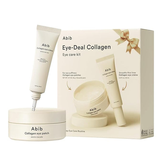 Abib Collagen Eye Patches 60 Patches, Korean Under Eye Patches for Puffy Eyes and Dark Circles, Anti-Wrinkle