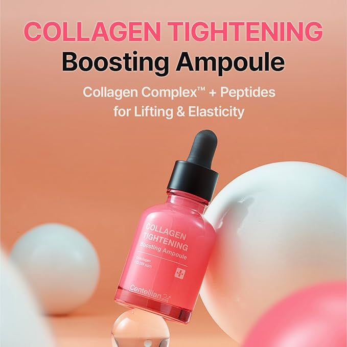 Centellian 24 Collagen Tightening Boosting Ampoule (1.01fl oz) - Firming & Lifting Serum with Low-Molecular Collagen, Deep Hydration & Skin Elasticity Boost, Korean Skin Care