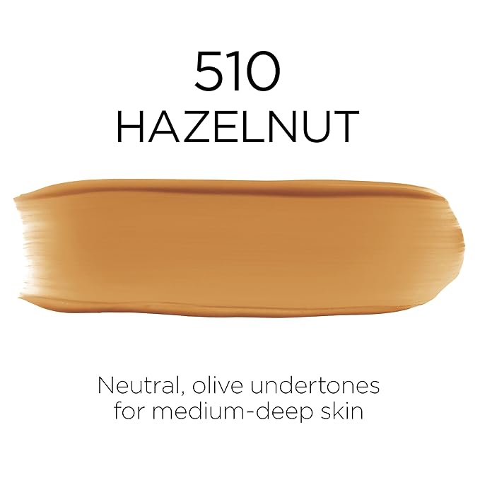 L'Oreal Paris Makeup Infallible Up to 32 Hour Fresh Wear Lightweight Foundation, 510 Hazelnut, 1 Fl Oz, Packaging May Vary