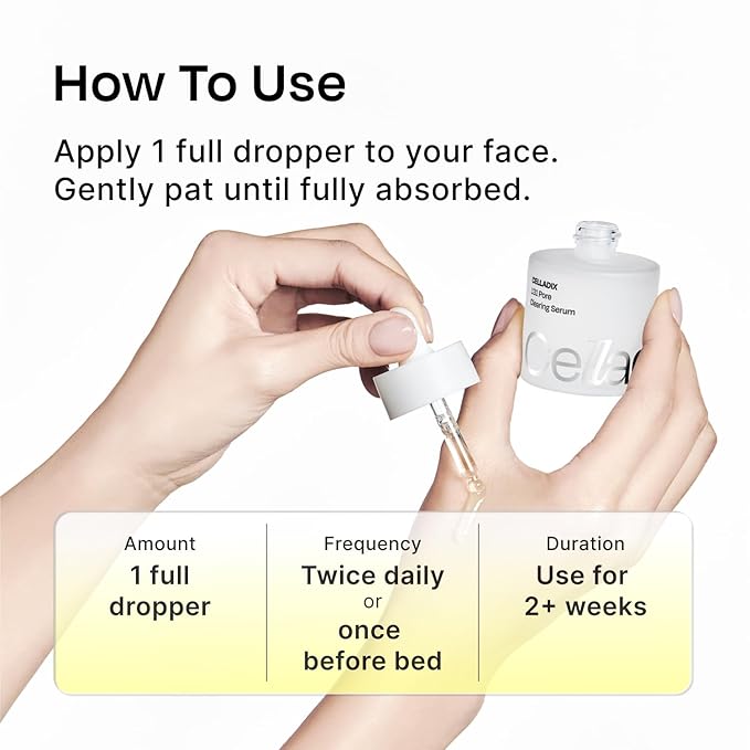 Celladix Sebum Rebalancing Rx 131 Ampoule | Pore Clearing Serum | Tighten Enlarged Pores | Repair Skin Barrier | Rapid Soothing for Daily Use | Oily & Combination Skin| 1.01 Fl Oz