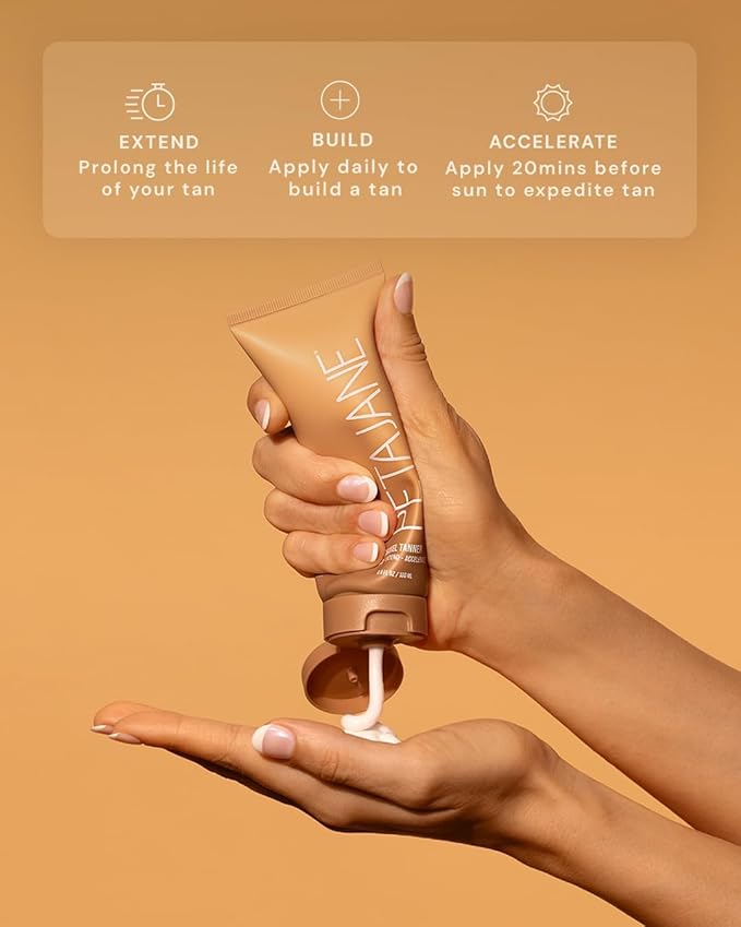 Peta Jane Travel Tanner, Build Extend Accelerate Formula, 3.4 FL OZ, Pack of 2