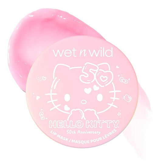wet n wild Hello Kitty Lip Mask Spatula Duo- Nourishing Vitamin E, Murumuru Seed Butter & Shea Butter, Warm Apple Pie Lightly Scented, Cruelty-Free & Vegan