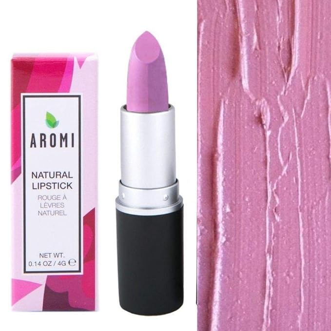 Aromi Natural Lipstick | Vegan, Cruelty-free Beauty, Handcrafted, Small Batch, Dye-free, Palm-free (Pink Patina)