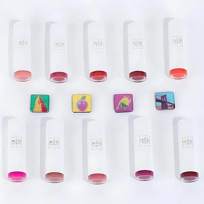 M2U NYC Deep Red Moisturizing Lipstick with Semi-Matte Finish – Intense Pigment, Full Coverage, Non-Drying, Creamy Formula with Hydrating Lip-Loving Ingredients – Vegan (Everyday is Christmas)