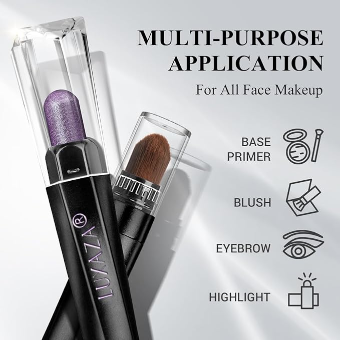 10PCS Eyeshadow Stick Set,Pro Longwear Purple Cream Eye Shadow Brightener Pencil Crayon Makeup Sticks-Grape Glam